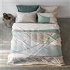 COGAL Completo Lenzuola Matrimoniali Cotone 100% Cogal Art. 2531 Balza Reversibile