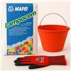 FORTUNATO Kit Ancoraggi Rapidi Riparazioni Cemento Rapido 25 Kg Guanti XL Secchio D 36 cm