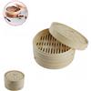 RobertAgor Dfh VAPORIERA BAMBOO COTTURA A VAPORE BAMBU CUCINA SALUTARE ASIATICA RIPIANI 25CM