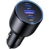UGREEN 130W Caricatore Auto USB C Caricabatteria Accendisigari Ricarica Rapida