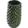 Homéa HOMEA 5VAS205VF Contenitori Ceramica, Verde Scuro, Small
