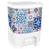 GREAT PLASTIC Pattumiera in plastica, Piccola, Colore: Bianco
