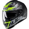 HJC 8804269247259 i70 MC4HSF S, RIAS Black/Flo Green, S