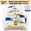 Reebok Pump Omni Zone 2 gesso bianco blu GY5301 taglia uomo