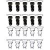 20 / set Bianco Nero Reggicalze Reggicalze Calze Bretelle Ganci