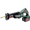 Metabo Sega a sciabola a batteria SSE 18 LTX BL (con 2 batterie 5,2 Ah / 18 V, corsa lama 32 mm, con inserto per valigia MetaLoc, lama girevole 180°) 602267650