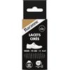 Baranne - Lacci rotondi cerati per scarpe da città, stivaletti e stivali - nero - tessuto cotone - 75 cm