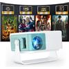 WOLFANG Proiettore Portatile con Supporto 1080P FHD, Mini Proiettore per