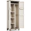 KETER Armadio da Esterno Portascope in Plastica 65x45x182 cm Beige/Grigio