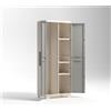 KETER Armadio da Esterno Portascope in Resina 68x39x173 cm Beige Wood