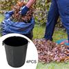 4x Sacchi per foglie da giardino riutilizzabili, capacità 300 litri, cestini