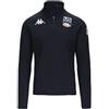 KAPPA Maglia Unisex Kappa 6cento 687BK US Mezza Zip Logo Slim Fit 321R48W 830 Nero