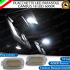 ESSELLE COPPIA PLACCHETTE LED ALETTE PARASOLE 18 LED PER MERCEDES CLASSE B W246 6000K