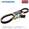 Mitsuboshi - Bando - Kymco Kit Cinghia Rulli Cursori KYMCO Agility 125 R16+Plus E5 2021 2022 2023 2024 2025