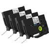Doree Tz-231 (confezione da 4), compatibile con TZE231 TZ-231 P-touch