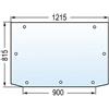 Kramp Lunotto Posteriore Trattore Same-Lamborghini-Rif.0.9234.273.0-1215x900x815mm