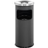 DURABLE Cestino gettacarte DURABLE in metallo 17L rotondo con posacenere SAFE 1 ST 33325