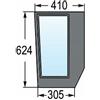 AMA Parabrezza Inferiore Anteriore SX New H.-Case Serie TD, JX, 5089554-625x410x305