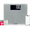 Shape Sense Connect 200 Pesa Persone Elettronica, Vetro, Argento, 35 X 30 X 2.6