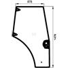 Kramp Vetro Sportello DX Trattore New Holland, Case Serie TD,Rif.87620223-1478x678x360