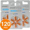 Power-One 120 Batterie PILE POWERONE 312 per Apparecchi Acustici PROTESI udito PR41 p312
