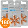Power-One 180 Batterie PILE POWERONE 312 per Apparecchi Acustici PROTESI udito PR41 p312