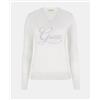 GUESS Maglione Donna Guess Con Strass W6RR50Z2NQ2 G012 Bianco