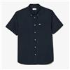 LACOSTE Camicia Maniche Corte Uomo Lacoste Regular Fit CH1917 F2W Blu