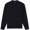 AX ARMANI EXCHANGE Felpa Uomo AX Logo In Rilievo XM001371 UC001 Nero