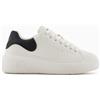 AX ARMANI EXCHANGE Scarpe Donna AX Armani Exchange Sneakers Pelle Logo XDX188 N480 Bianco