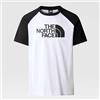 THE NORTH FACE T-Shirt Uomo The North Face Raglan Easy Tee A37FV LA91 Bianco Nero