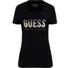 GUESS T-Shirt Donna Cotone Manica Corta Guess W5GI14J1314 JBLK Nero