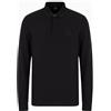 AX ARMANI EXCHANGE Polo Uomo Armani AX Cotone Logo Manica Lunga Moda 8NZF79 1200 Nero