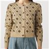 GUESS Cardigan Donna Girocollo Guess W4BR0DZ3JD2 FN3N Beige