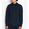 AX ARMANI EXCHANGE Polo Uomo Armani AX Cotone Logo Manica Lunga Camicia 6DZCHJ 1510 Blu
