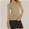 GUESS Maglia Donna Girocollo Guess W2YR30Z2V62 C1C2 Beige