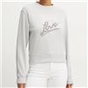 GUESS Felpa Donna Guess Logo Moda W5RQ04KB683 A70Q Lilla