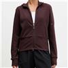 ADIDAS Felpa Donna Con Cappuccio Full Zip Adidas JM5947 Marrone