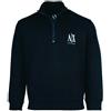 AX ARMANI EXCHANGE Felpa Uomo Armani AX Logo XM000370 UB101 Blu
