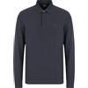 AX ARMANI EXCHANGE Polo Uomo Armani AX Cotone Logo Manica Lunga Moda 8NZF79 75AR Grigio