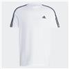 ADIDAS T-Shirt Uomo Adidas Essentials Single Jersery 3-Stripes IC9336 Bianco