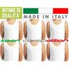 Intimo di Qualità 6 CANOTTIERE BAMBINO CANOTTA SPALLA LARGA IN 100% COTONE LEGGERO MADE IN ITALY