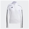 ADIDAS Felpa Donna Adidas in Acetato Tiro 23 League Full Zip Sport Logo HS3513 Bianco
