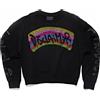 DISCLAIMER Felpa Girocollo DISCLAIMER con applicazione in strass davanti Donna 50876 Nero