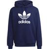 ADIDAS Felpa Adidas Uomo Hoodie Adicolor Classics Trefoil H06664 Blu