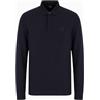 AX ARMANI EXCHANGE Polo Uomo Armani AX Cotone Logo Manica Lunga Moda 8NZF79 1510 Blu