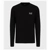 EA7 EMPORIO ARMANI T-shirt Uomo EA7 Emporio Armani Cotone Manica Lunga Logo 8NPT55 1200 Nero