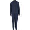 EA7 EMPORIO ARMANI Tuta Donna EA7 Emporio Armani Cotone Garzato Felpa Pantalone 3DTV53 0555 Blu
