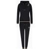 EA7 EMPORIO ARMANI Tuta Donna EA7 Emporio Armani Cotone Garzato Felpa Pantalone 8NTV56 0200 Nero