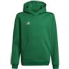 ADIDAS Felpa Bambino Adidas in Cotone Felpato Cappuccio Tasca Marsupio HI2143 Verde